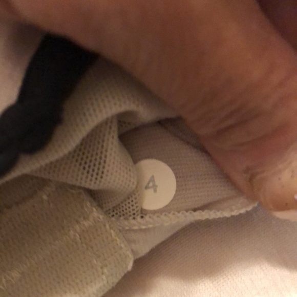 Lululemon Striped Black/White/Beige, Racerback Tank Top, Size 4 - Picture 6 of 6